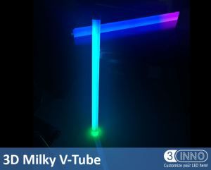 RGB светодиодные трубки 3D вертикальные DMX Млечный вертикальные трубки Светодиодные трубки света 3D труба привело Метеор снегопад светодиодные огни LED Метеор труба Madrix совместимый огни LED вертикальные
